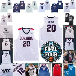 2021 Final Four 4 Özel Gonzaga Bulldogs Basketbol Forması NCAA Koleji Jalen Suggs Filip Petrusev Gilder Ryan Woolridge Joel Ayayi Stockton Kispert Watson