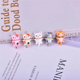 20pcs 14*18mm Kawaii Resin Charms Cat Animal For Women Handmade DIY Making Earrings Necklace Pendants Party Jewelry Findings