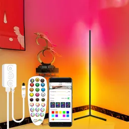 Modern LED Floor Lamp RGB App Control Corner Light Colorful Bedroom Dining Room Atmosphere Lighting Club Home Indoor Decor Standing Lamps