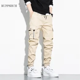 8XL Cargo Pants Männer Stil Reine Baumwolle Solide Farbe Hip-Hop Multi-Pocket Plus Size Sports Casual 211201