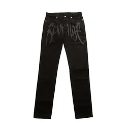 High Kiryaquy Classical Vintage REVENGE Luxurious Embroidered jeans Cotton Denim Pants comfort casual S-XL #N438