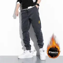 Męskie zimowe dżinsy Grube Ciepłe Dżnowe Spodnie Mężczyźni Streetwear Black Joggers Harem Jean Spodnie Thermal Plus Size 8XL 211111