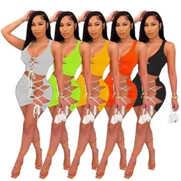 Frauen 2 zwei Stück Kleid Set Sommer Sexy Strand Kleidung Neue Ärmellose Rock Sexy Nachtclub Tragen Crop Top Mini rock Anzug