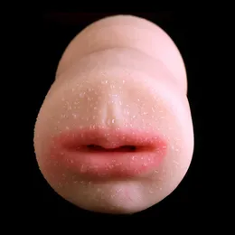 フェラチオ男性オナニーの男性のオーラルオナニーカップの深い喉のマスのようなリアルな膣プッシスマッサージャP0825