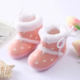 Baywell Winter Newborn Baby Snow Boots Keep Warm Plush Insidegirls Booties Anti-slip Baby Infant Toddler Cute Soft Bottom Shoes G1023