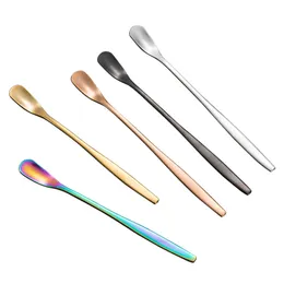 Stainless Steel Coffee Spoon Honey Scoop Cocktail Bar Drink Stirrer Water drop Mixing Spoon Bartender Tools Kitchen Accessories Tableware Decoration JY1012