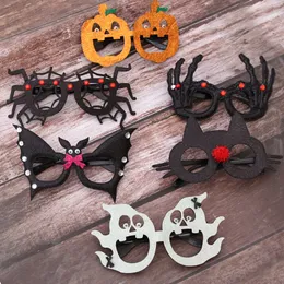 Halloweenowe okulary dekoracja rogi klaun pająk bani szkło halloweens party photogwiać dekoracje hoilday śmieszne okulary dostawy