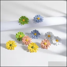 Jewelrycute Small Daisy Stud For Women 925 Sterling Sier Needle Sweet Flower Earrings Party Holiday Wholesale Jewelry Drop Delivery Lcf
