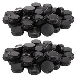 Storage Boxes & Bins Aluminum Tin - 80 Pack 1Oz / 30G Round Metal Container Screw Top Cosmetic Sample Containers Candle Tins