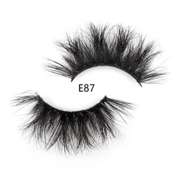 25mm 3d Real Mink Hair Soft False Eyelashes Handmade Eye Lash Fluffy Wispy Long Crice