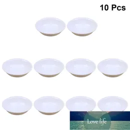 10pcs White Plastic Sauce Dishes Food Dipping Bowls Break-resistant Seasoning Dish Saucer Appetizer Plates Kitchen Sauce Dish Factory price expert design Quality