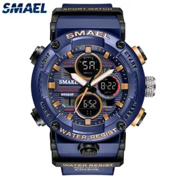 SMAEL 2021 Красочные мужские Часы на открытом воздухе Спорт мужские Часы 50 м Водонепроницаемый Многофункциональный G Стиль Стиль Стиль Мужской Relogio Masculino X0524