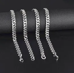 Fashion Luxury Jewely Twisted Chains Men Women 316L Titanium Steel Punk Hip Hop Necklace Man Cuba's Chain 8mm*45-60mm