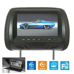 Auto Video Kopfstütze Monitor Universal 7 Zoll FM/AM Sitzlehne Bluetooth LCD Display Fernbedienung MP5 Player Monitor