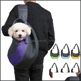 Hundeträger liefert Pet Home Garden Sling Tote Atmungsaktives Mesh Outdoor Travel Safe Handtasche Shoder Bag für Hunde Katzen JK2012XB Drop Deliver