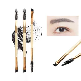 Hälsa och skönhetsprodukter Makeup Brush Eyelash Brush + Ögonbrynkam Kosmetiska Professionella ES För Eye Brow Pensel Förlängning Make Up Tools 220226