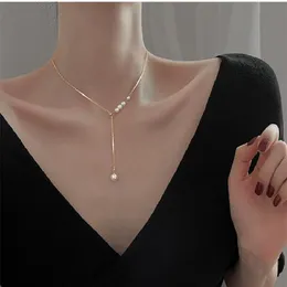 Pendant Necklaces Korean Version Of Clavicle Pearl Necklace 2021 Women's Jewelry Short Necklace. Gift For Girlfriend.