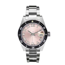 Classic 28mm Pink Women's Watches Automatic Mechanical Stainless Steel Strap Fashion Ladies Watch Roman Numeral Clock Gift