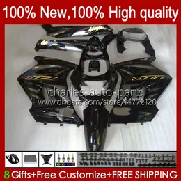 Karosseri OEM för Kawasaki Ninja Glossy Black ZZR-250 Body 54HC.178 ZZR 250 CC 1990 1991 1992 1993 1994 1995 1995 1997 1998 1999 ZZR250 90 91 92 93 94 95 96 97 98 99 FAIRING