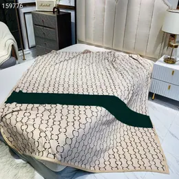 Coperte da tiro classiche a righe Coperta per la casa a doppia lettera di moda Coperta per aria condizionata per interni estivi