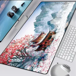 XXL Great Wave Off Mouse Pad Art Large Overlock Edge Rubber Speed PC Computer Gaming Mousepad Waterproof Desk Keyboard Mat