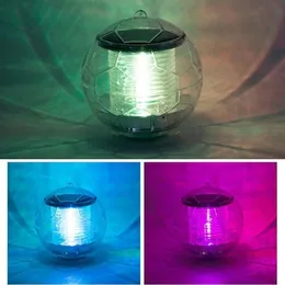 Lampa dryfująca w wodzie LED kolorowy w stylu piłki nożnej basen światło ogrodowe Dekoracja ogrodowa światło pływające magiczne światło kulkowe