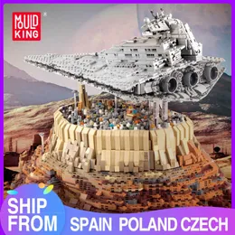 Mold King Moc Plan Toys Destroyer Cruise Ship The Empire Over Jedha City Modell Set Building Block Brick Kids Leksaker Gåvor Q0723