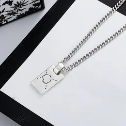 Modische Charm-Halskette mit quadratischem Anhänger für Damen, Herren, Party, Hochzeit, Schmuck, Paare, Liebhaber, Verlobungsgeschenk