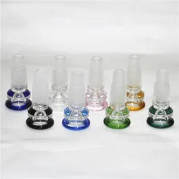 Hookahs Bong Rökning Tillbehör 14 18mm Drop Down Adapter 14mm Man Ash Catcher Recycler Oil Rigs DAB Glas Vattenrör Bowl Bubbler