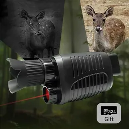 Monocular Night Vision Device Infrared Spotlight 1080P HD Monocular Telescope Night Vision for Hunting Darkness Video Record 220107