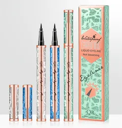 QIC Waterproof Starry Sky Eyeliner Pencil 3colors of the Pipe 24 Hours Long-lasting Liquid Black Eye Liner Pen with Box Non-blooming Smooth Makeup Tools