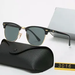 Classic Round Sunglasses Round Brand Brand Uomini polarizzati Donne per Donners Designer pilota UV400 Designer UV400 Occhiali da sole con scatola con scatola