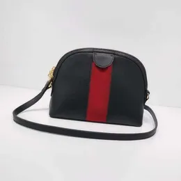 Tasarımcı Çapraz Vücut Lüks Kabuk Çanta Moda Çanta Messenger Çanta Kadınlar Için Hakiki Deri Lady Yuvarlak Çanta Okul Messenger Solferino Kova Eyer