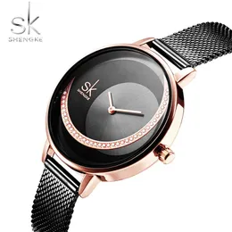 SK Fashion Luxury Brand Women Quartz Watch Creative Thin Ladies Wrist Watch For Montre Femme 2021 Female Clock relogio feminino328E
