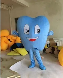 Performance Blue Tooth Mascot Costumes Halloween Fancy Party Dress Cartoon Character Carnival Xmas Easter Advertising Birthday Party Costume Outfit