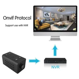 1080p Mini IP-kamera WiFi CCTV Nanny Cam Batteri OnVIF TF Videokamera Ljud Hem Säkerhet Smart Life