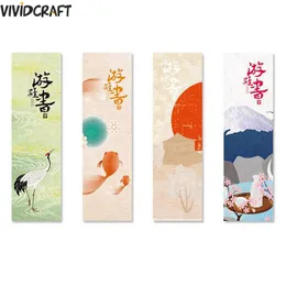Bokmärke 30st/Lot Kawaii Paper Vintage Japanese Style Book Marks for Kids School Creative Retro Bookmarks