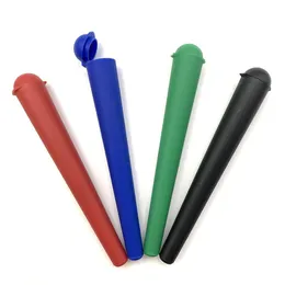 Plast king size doob tubes 118mm stash burk gemensamma hållare trubbig rullande papper lagringskonar hållare lufttät lukt bevis