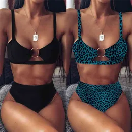 Sexig bikini kvinna ring bikini push-up vadderad baddräkt baddräkt beachwear set tanga mujer # k4 210712