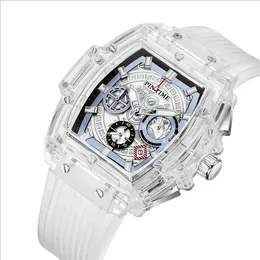 PINTIME Top Brand Mens Watch Fashion Sport Watchs Men Rubber strap Waterproof Quartz Wristwatch Military Analog Digital Relogio Masculino