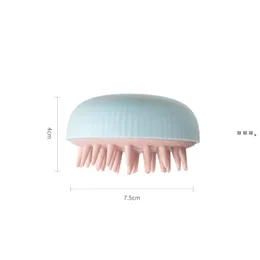 NEWSilicone Head Body Scalp Massage Brush Combs Shampoo hårtvätt Comb Dusch Borstar Bath Spa bantning massage Supplies RRE11002