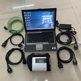 Laptop D630 con MB Star C4 Tool SD Connect SSD 2022.09V HHTWIN WIN11 Sistema de diagnóstico Compacto 4 para Mercede Car Truck Scanner