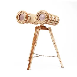 Monocular Binoculars Telescope 3D Wooden Puzzle Pirate