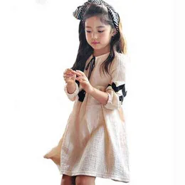 中国風タッセル春秋の長袖コットンドレスプリンセス衣装衣装ジェイジー3~12歳の女の子ビンテージパーティーフロックG1215