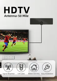 HDTV Antenna Digital Antenens TV приемник Внутренний 900 миль с усилителем Booster DVB-T2 ISDB-TB спутниковые приемники Clear Aerial