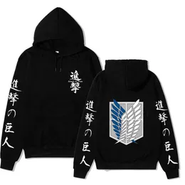 attack on titan hoodie kostym huva Herrtröjor stor storlek hoodie för män kvinnor/man Sportkläder cosplay Y0804