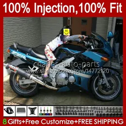 Kawasaki Ninja ZZR-400 ZZR-600 2001 2002 2002 2004 2002 2002 2004 2002 2004 2004 2004 2004 2004 2004 2004 2004 2004 2004 2007 ZZR600 ZZR400 ZZR 400 600 93 94 95 96 97 98 99 00ブルーシルバーニューボディキット