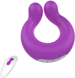 Vibrator för Penis Stimulation Massager Cock Ring Vibrator med 9 kraftfulla vibrationer, trådlös fjärrkontroll Uppladdningsbar sexleksak