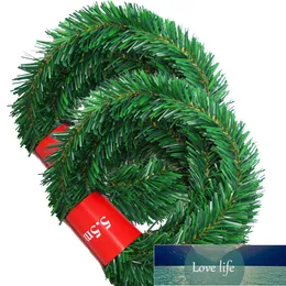 5,5 M pino guirnalda de navidad decorativo verde guirnalda artificial árbol de Navidad ratán banner decoración precio de fábrica diseño de expertos de calidad Último estilo