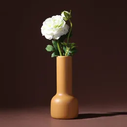 Vaser nordisk stil kreativ design enkel färgad keramisk högkvalitativ bordsskiva konstdekoration blomkruka bröllopsdekor gåvor